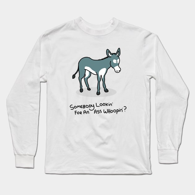 Grumpy Donkey Long Sleeve T-Shirt by grumpyanimals